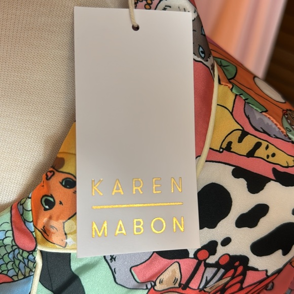 NWT • Karen Mabon • Fancy Dress Cats Pajama Top • Size L • - Picture 8 of 12